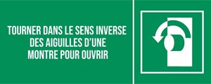Tourner dans le sens inverse des aiguilles d'une montre