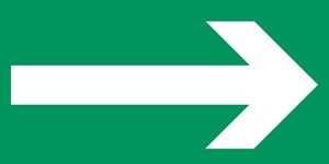 Sortie de secours flèche droite