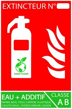 Extincteur type AB sans fluor
