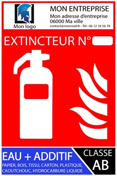 Extincteur type AB personnalisable