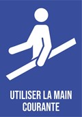 Utiliser la main courante - Pictogramme