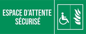 Espace d'attente sécurisé - Pictogramme