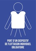Port d'un dispositif de flottaison individuel obligatoire - Pictogramme