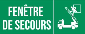 Fenêtre de secours - Pictogramme