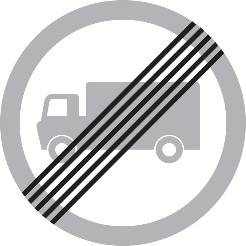 Fin d'interdiction aux poids lourds