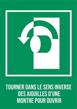 Tourner dans le sens inverse des aiguilles d'une montre