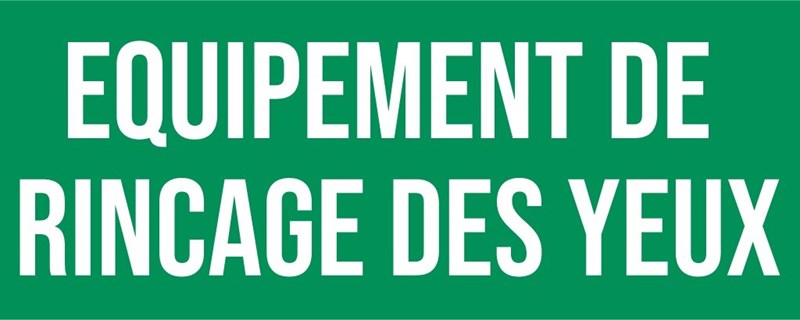 Rinçage des yeux