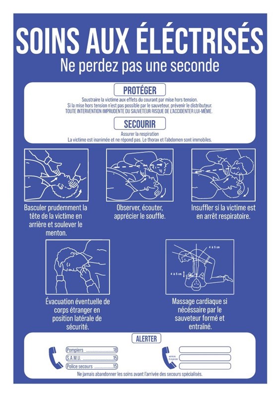 Soins aux électrisés