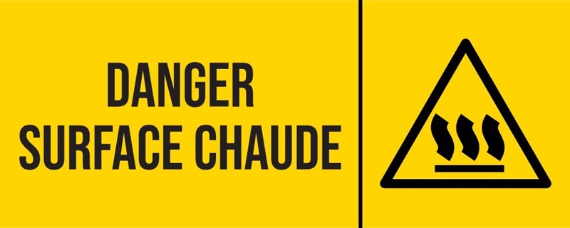 Surface chaude - Pictogramme