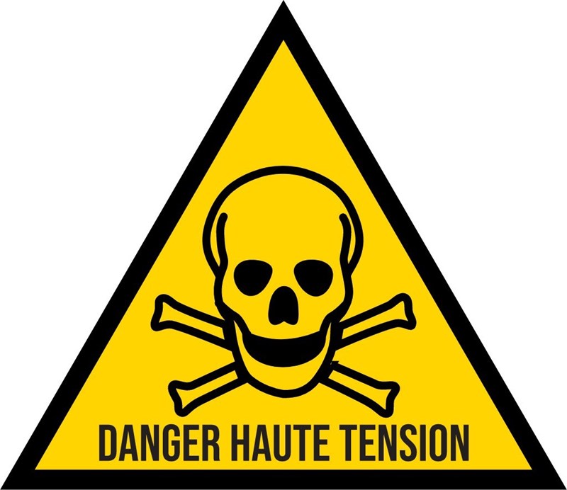 Danger haute tension - Pictogramme