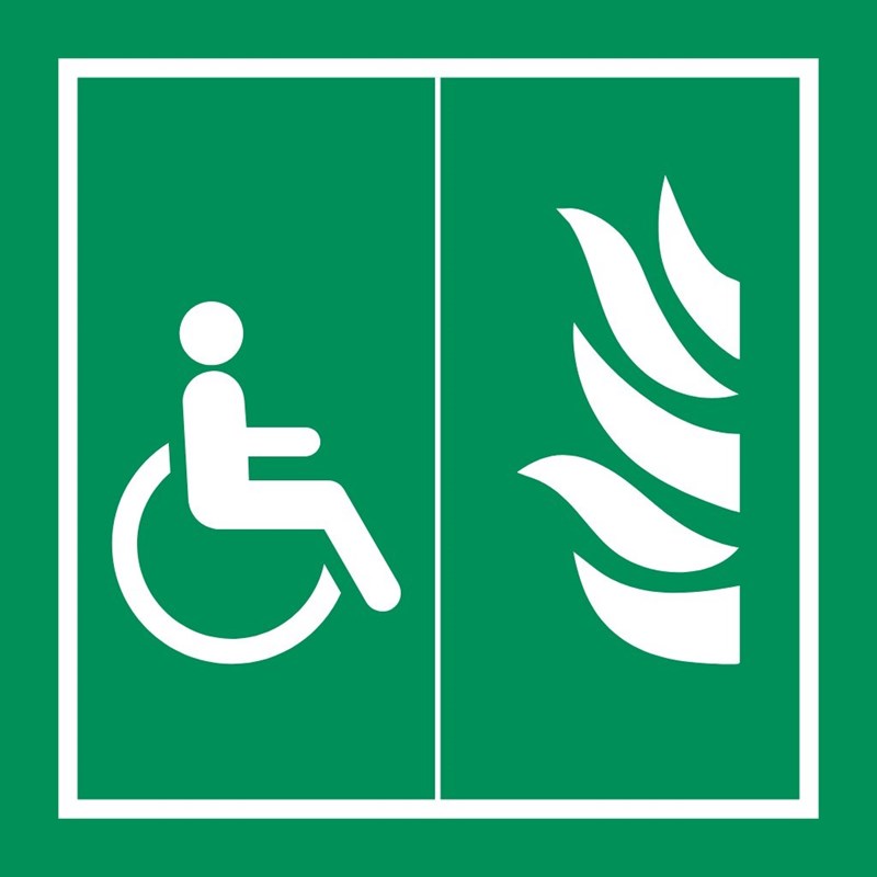 Espace d'attente sécurisé - Pictogramme