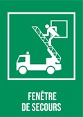 Fenêtre de secours - Pictogramme