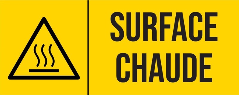 Surface chaude - Pictogramme