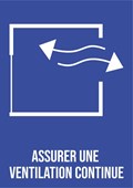 Assurer une ventilation continue - Pictogramme