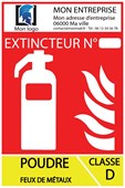 Extincteur type D personnalisable