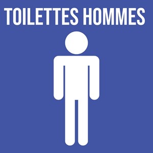Toilettes hommes - Pictogramme