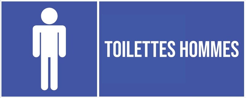 Toilettes hommes - Pictogramme