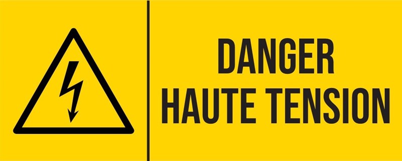 Hochspannungsgefahr – Piktogramm
