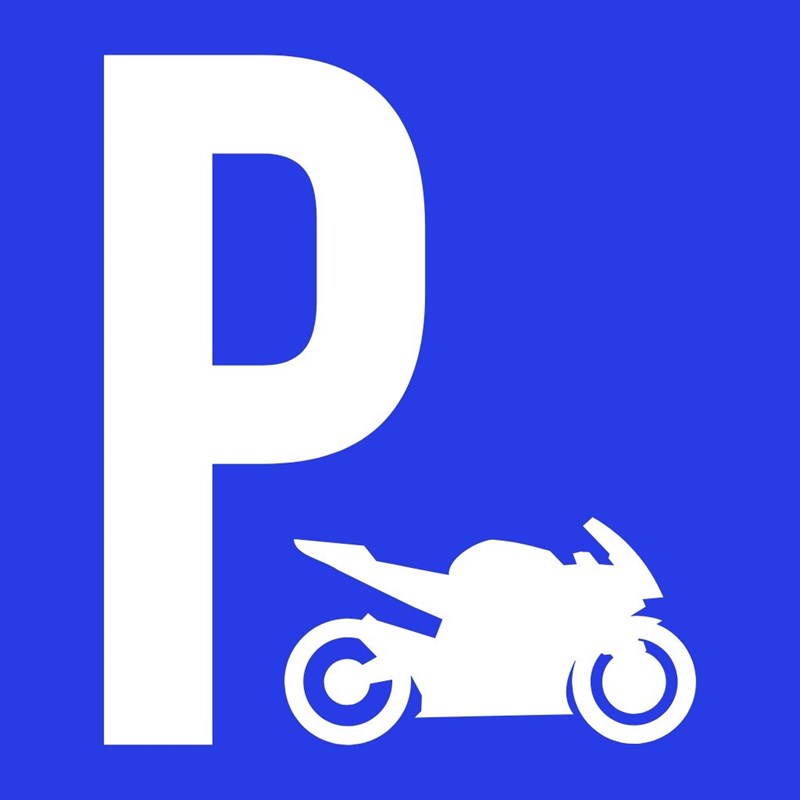 Motorradparkplatz