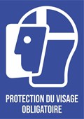 Protection du visage obligatoire - Pictogramme
