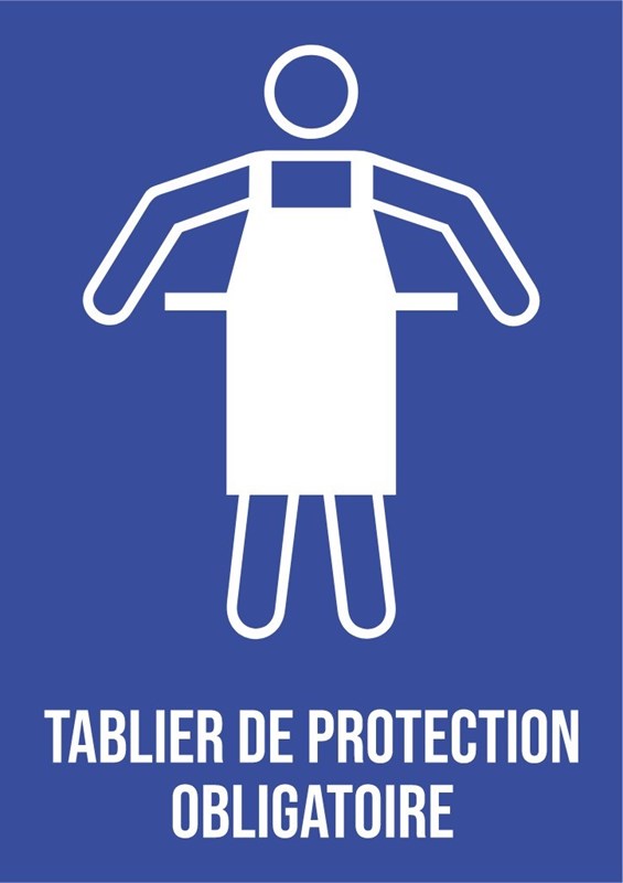 Tablier de protection obligatoire - Pictogramme