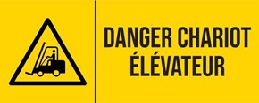 Danger chariot élévateur - Pictogramme