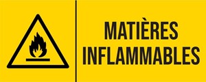 Matières inflammables - Pictogramme