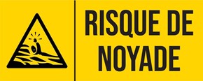 Risque de noyade - Pictogramme