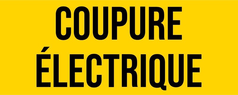 Coupure électrique