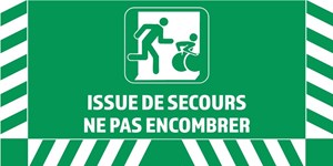 Issue de secours - Au sol