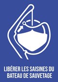 Libérer les saisines du bateau de sauvetage - Pictogramme