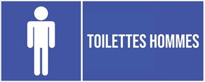 Toilettes hommes - Pictogramme