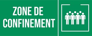 Zone de confinement - Pictogramme