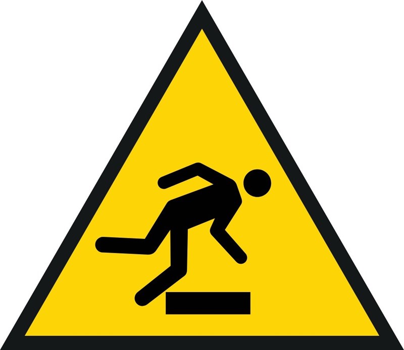 Risque de trebuchement