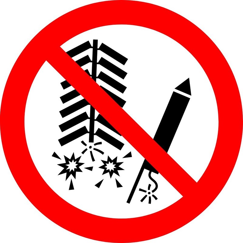 No pyrotechnic effects allowed