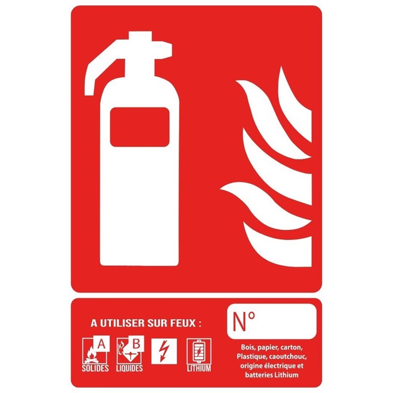 Panneau PVC 15 x 20 cm - Classe AB - Lithium