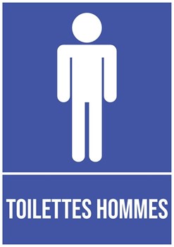 Toilettes hommes - Pictogramme