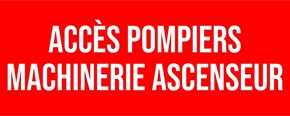 Accès pompiers machinerie ascenseur