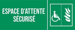 Espace d'attente sécurisé - Pictogramme