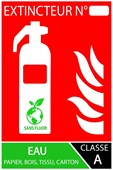 Extincteur type A sans fluor