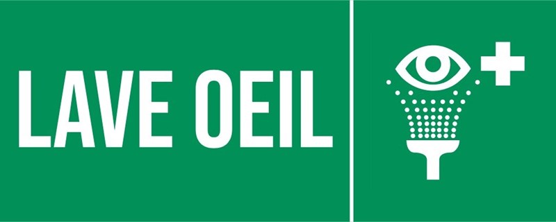 Lave oeil - Pictogramme