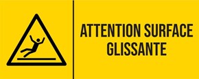 Surface glissante - Pictogramme