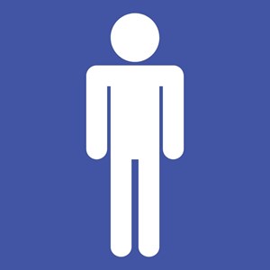 Toilettes hommes - Pictogramme