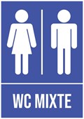 Toilettes mixtes - Pictogramme