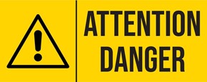 Attention danger - Pictogramme