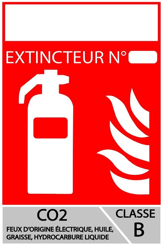 Extincteur type B personnalisable