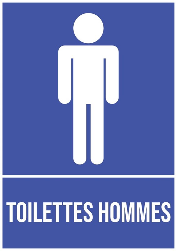 Toilettes hommes - Pictogramme