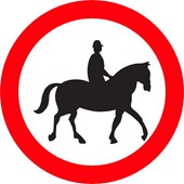 Accès interdit aux cavaliers
