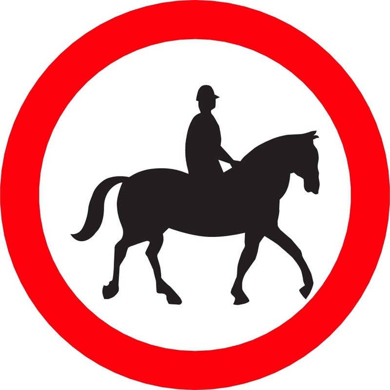 Accès interdit aux cavaliers