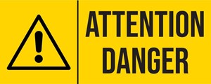 Attention danger - Pictogramme